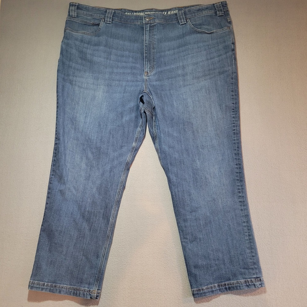 Duluth Trading Co Ballroom Double Flex Relaxed Fit Jeans Blue 48x30 Mens Denim